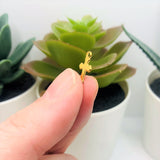 Tiny Gold 304 Stainless Steel Cross Charms, 12x7mm