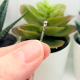 Silver Toned Decorative Bar Connectors, 17x2mm