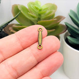 Bronze Decorative Bar Connectors, 18x3.5mm