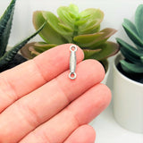 Silver Decorative Bar Connectors, 18x3.5mm