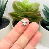 Antique Silver Butterfly Spacer Beads, 10x8mm