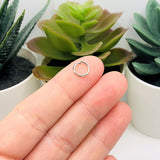 8mm, 18g Antique Silver Open Jump Rings