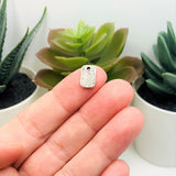 Tiny Silver You Are Loved Affirmation Charms, 11x7mm