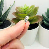 Tiny Silver You Are Loved Affirmation Charms, 11x7mm