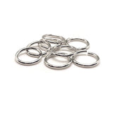 9mm, 17g, Antique Silver Open Jump Rings