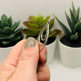 Silver Triple Teardrop Pendants, 35x21mm