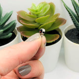 Small Dark Red January Birthstone Rhinestone Charms, 9x6mm
