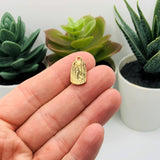 White Milk Jugs with Heart Charms, 17x10mm