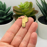 Yellow Enamel Lemonade Charms, 23x20mm