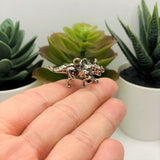 Silver Triceratops 3D Dinosaur Charms, 33x17mm