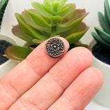 Antique Copper Flower Connector Charms, 11mm, 11x11mm