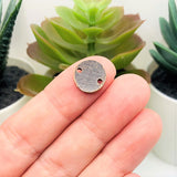 Antique Copper Flower Connector Charms, 11mm, 11x11mm