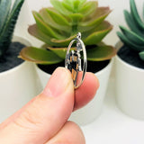 Enamel Haunted House Halloween Charms, 24x22mm