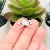 Antique Silver Fireman Axe Charms, 15x20mm