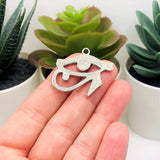 Large Silver Eye of Horus Egyptian Charms, 26x32mm