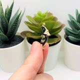 Halloween Enamel Crescent Moon Skull Charms, 26x20mm