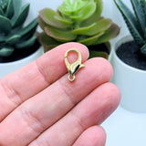 8x16mm KC Gold Lobster Claw Clasps