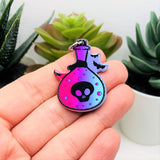 Punk Valentine's Day Bottle Charms, 38x27mm