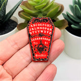 Red Ouija Coffin Charms