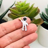 Standing Astronaut with Star Charms, 21x16mm