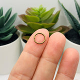 10mm, 18g Bronze Open Jump Rings