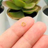 4mm, 21g, Gold Plated Open Jump Rings