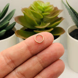 8mm, 20g, Light Rose Gold Open Jump Rings