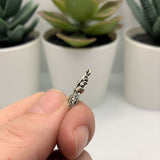 Antiqued Silver Pineapple Charms, 19x9mm