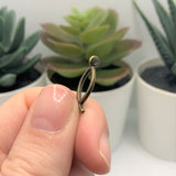 Bronze Ichthys Jesus Fish Charms, 20x8mm