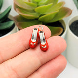 Red Ruby Slipper Wizard of Oz 3D Charms, 19x14mm