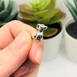 Silver Dachshund Wiener Dog Charms, 13x12.8mm