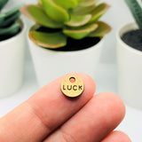 Small Bronze Irish Luck Charms, 9x9mm