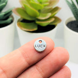 Small Silver Irish Luck Charms, 9x9mm