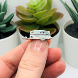 Silver 3D Camping Trailer Charms, 25x9mm