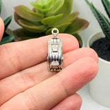 Silver 3D Camping Trailer Charms, 25x9mm