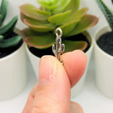 Silver Saguaro Cactus Charms, 29x9mm