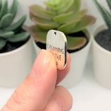 Silver Dreaming of the Sea Charms, 19x19mm