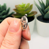 Silver Leo Zodiac/Astrology Coin Charms, 17x20mm