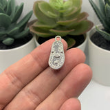 Pink Enamel Flip Flop Sandal 3D Charms with Rhinestone, 23x10mm