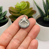 Silver Shell and Starfish Charms