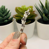 Silver Plumeria Plum Blossom Charms, 57x18mm