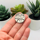 Silver Love Bird Owl Charms, 25x25mm