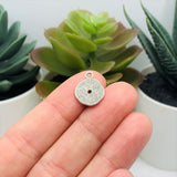 Silver Small Evil Eye Charms, 11x16mm