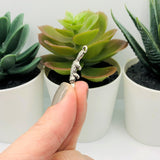 Silver Duck-Billed Platypus Charms, 10x25mm