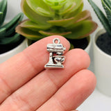 Silver Mixer Baking Charms, 16x11mm