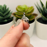 Silver Salmon Fish Charms, 18x24mm