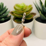 Silver Mermaid Charms, 20x8mm