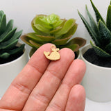 Small Blue and White Enamel Whale Charms, 12x13mm