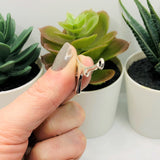 Silver Blood Drip Connector Charms, 41x22mm