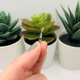 Tiny Silver Peas in a Pod Charms, 18x5mm